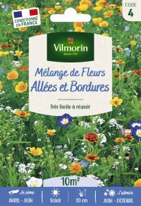 Mélange Couvrant Allées Bordures - 10 m² - Mélange de fleurs